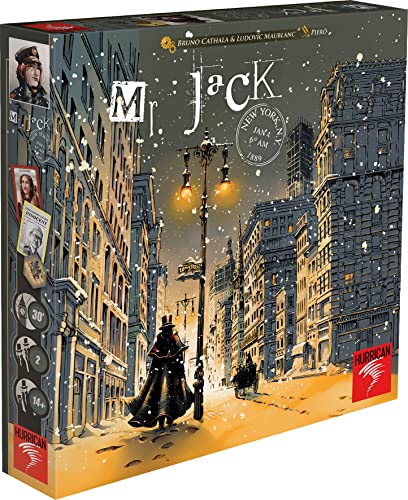 Mr Jack New York – überarbeitete Edition – Hurrican – Ermittlungsspiel – 2 Spieler von Asmodee