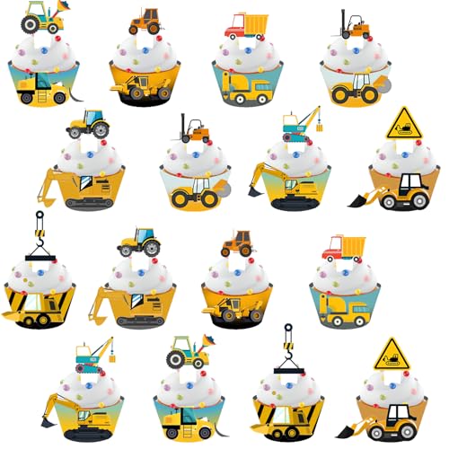 Cake Topper Geburtstag 32 StüCke Cupcake Deko Topper Und Wrapper Sets Cupcake Topper Cars Traktor Bagger Deko Kindergeburtstag FüR Kinder Jungen Happy Birthday Party Dekorationen Cake Topper Geburtstag 32 StüCke Cupcake Deko Topper Und Wrapper Sets Cupcake Topper Cars Traktor Bagger Deko Kindergeburtstag FüR Kinder Jungen Happy Birthday Party Dekorationen von Husalsea