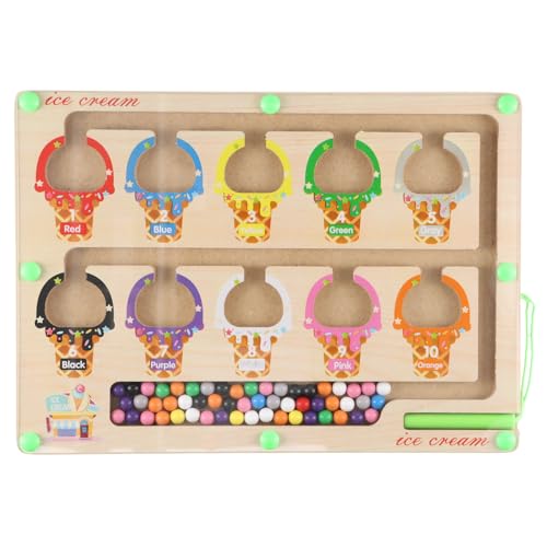Husalsea Rätsel Magnetspiel, Eiscreme-Muster Magnetspiel AB 3 Jahre, Geschenk Mädchen Junge 3 Jahre, Kinder Spielzeug 3 Jahre, Labyrinth Spiel Trainiert das Denkvermögen der Kinder Husalsea Rätsel Magnetspiel, Eiscreme-Muster Magnetspiel AB 3 Jahre, Geschenk Mädchen Junge 3 Jahre, Kinder Spielzeug 3 Jahre, Labyrinth Spiel Trainiert das Denkvermögen der Kinder von Husalsea
