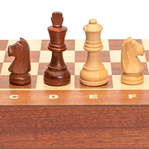 Husaria Professionelles Staunton Turnier Schachspiel Nr. 4 aus Holz mit 2 zusätzlichen Damen, 7,6 Zentimeter Könige Husaria Professionelles Staunton Turnier Schachspiel Nr. 4 aus Holz mit 2 zusätzlichen Damen, 7,6 Zentimeter Könige von Husaria