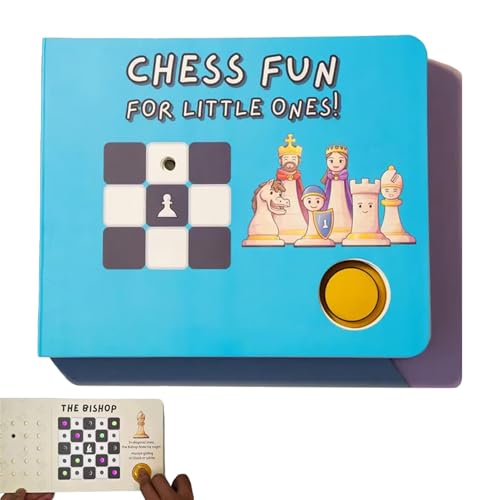 Husoiuy Schach Für Anfänger | Interaktives Schachbuch Für Kinder | Strategie-Brettspiel Für Anfänger - Lernspiel Für Jun-gen Und Mädchen Im Alter Von 1-7 Jahren von Husoiuy