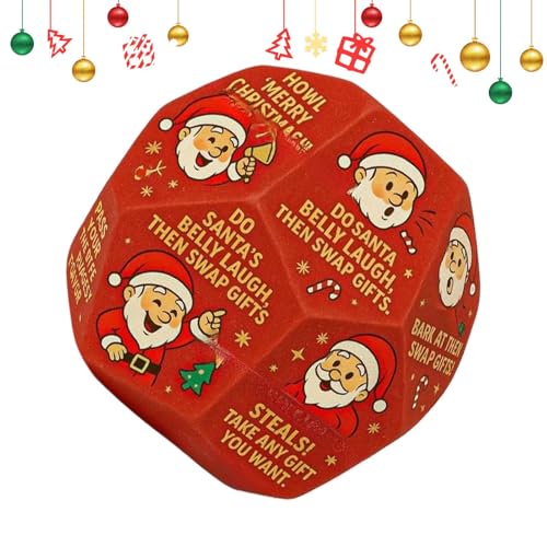 Husoiuy Würfel-Partyspiel Zum Austauschen Von Geschenken | Familienspiel Zum Austauschen Von Geschenken Für Mädchen - Ideal Für Weihnachten, Geburtstage, Partys Und Familienabende Husoiuy Würfel-Partyspiel Zum Austauschen Von Geschenken | Familienspiel Zum Austauschen Von Geschenken Für Mädchen - Ideal Für Weihnachten, Geburtstage, Partys Und Familienabende von Husoiuy