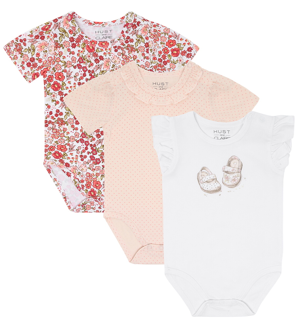 Hust and Claire Body k/ä - 3er-Pack - Bella - Weiß/Rosa m. Blume - Hust and Claire - 68 - Body K/Ä Hust and Claire Body k/ä - 3er-Pack - Bella - Weiß/Rosa m. Blume - Hust and Claire - 68 - Body K/Ä von Hust and Claire