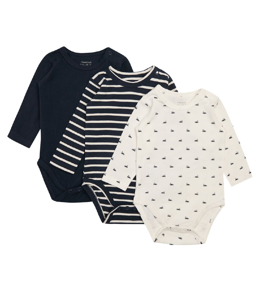 Hust and Claire Body l/ä - Bertram - 3er-Pack - Navy/Weiß - Hust and Claire - 74 - Body L/Ä Hust and Claire Body l/ä - Bertram - 3er-Pack - Navy/Weiß - Hust and Claire - 74 - Body L/Ä von Hust and Claire