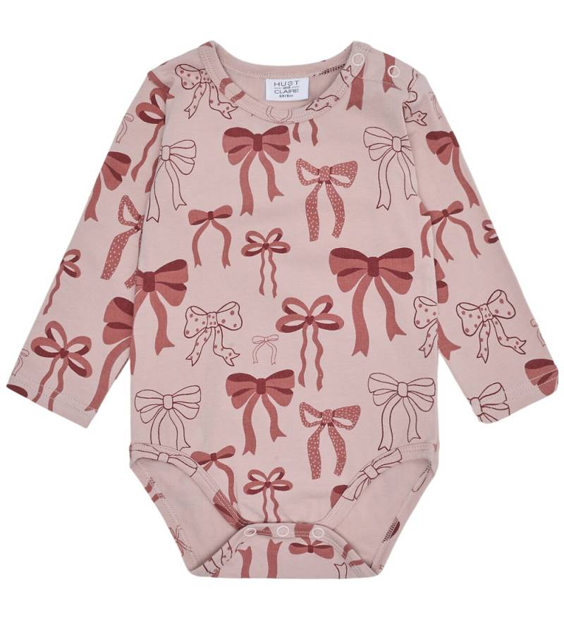 Hust and Claire Body l/ä - HCBri Bows - Adobe Rose - Hust and Claire - 1 Jahr (80) - Body L/Ä von Hust and Claire
