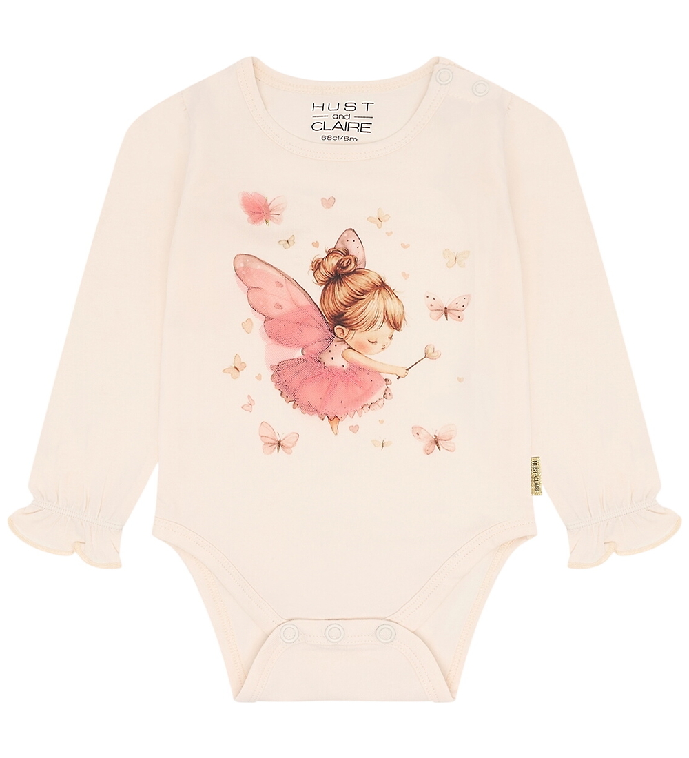 Hust and Claire Body l/ä - HCBritt Baby Fairy - Petal Pink - Hust and Claire - 1 Jahr (80) - Body L/Ä von Hust and Claire