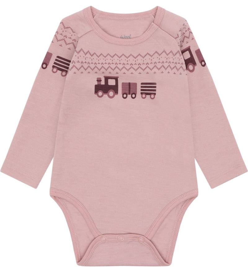 Hust and Claire Body l/ä - HcBo Train - Wool - Adobe Rose - Hust and Claire - 1 Jahr (80) - Body L/Ä von Hust and Claire