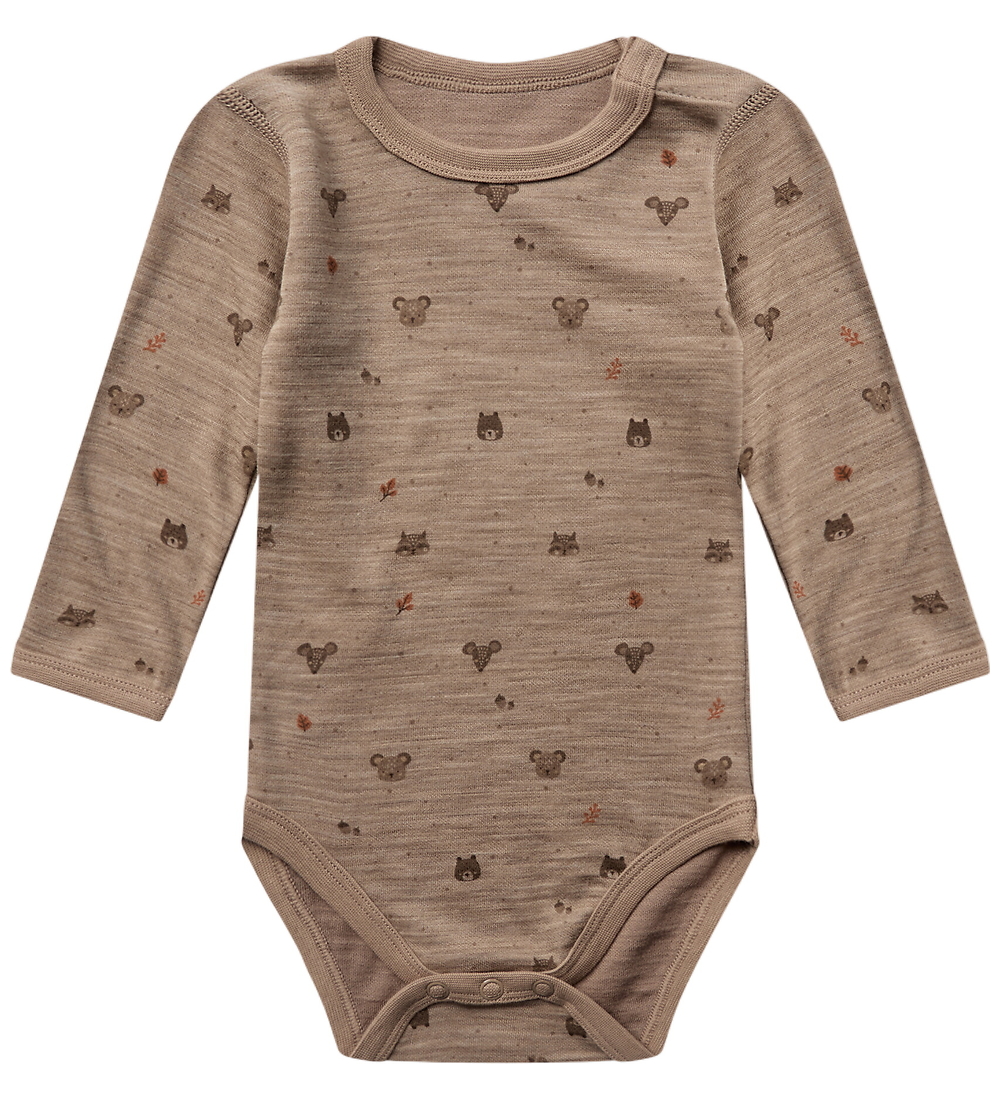 Hust and Claire Body l/ä - Wolle/Bambus - HCBaloo - Biscuit m. S - Hust and Claire - 2 Jahre (92) - Body L/Ä von Hust and Claire