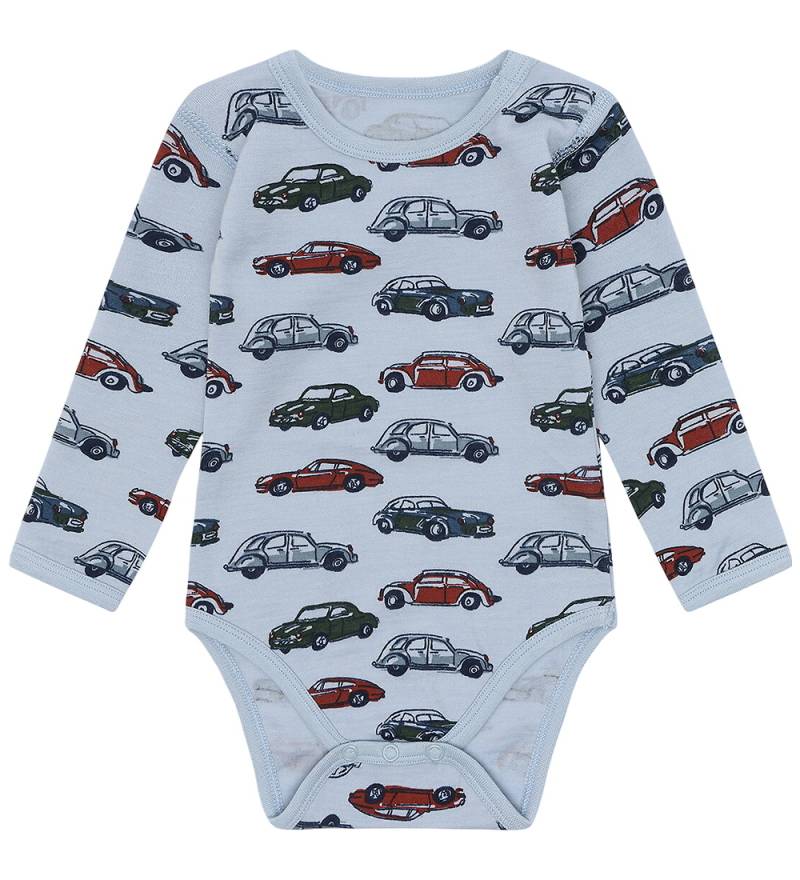 Hust and Claire Body l/ä - Wolle - HCBo Cars - Baby Blue - Hust and Claire - 1 Jahr (80) - Body L/Ä von Hust and Claire
