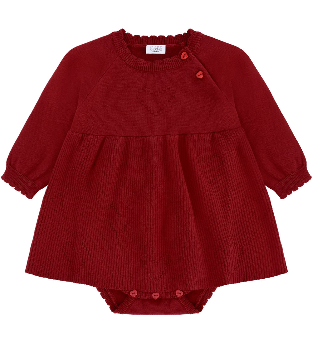Hust and Claire Bodykleid - Strick - HCKlara - Teaberry m. Herz - Hust and Claire - 2 Jahre (92) - Body L/Ä von Hust and Claire