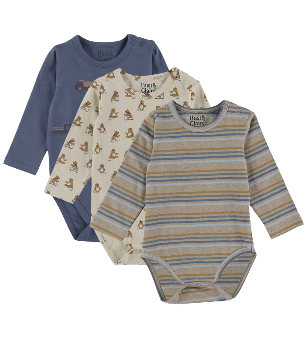 Hust and Claire Bodys l/ä - 3er-Pack - HCBertram Play - Beige Me - Hust and Claire - 2 Jahre (92) - Body L/Ä von Hust and Claire