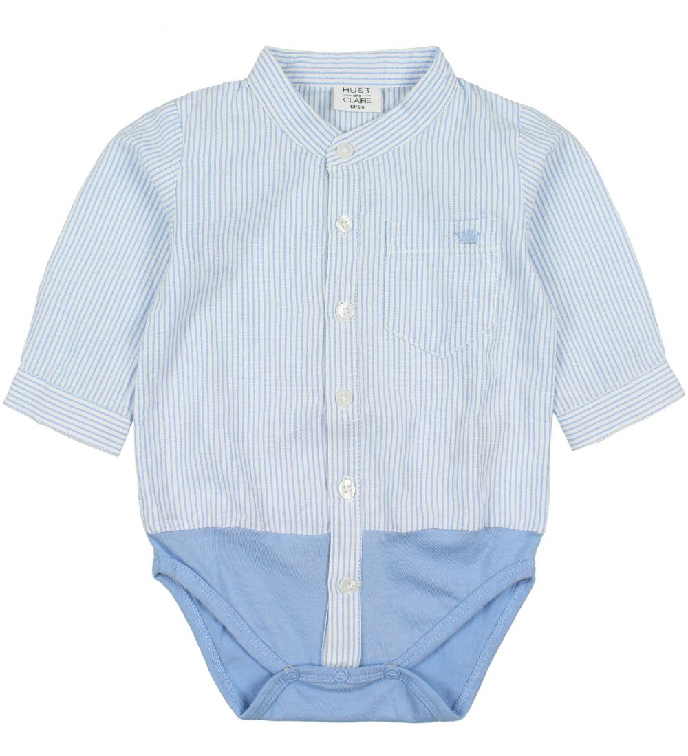 Hust and Claire Hemdbody l/ä - Blau Gestreift - Hust and Claire - 62 - Body L/Ä Hust and Claire Hemdbody l/ä - Blau Gestreift - Hust and Claire - 62 - Body L/Ä von Hust and Claire