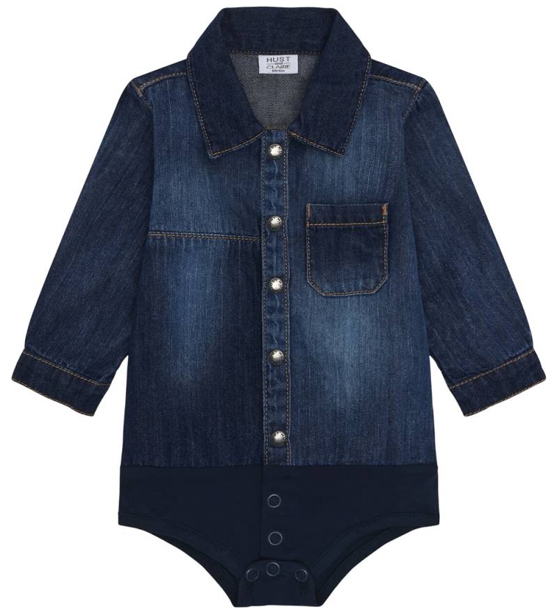 Hust and Claire Hemdbody l/ä - Denim - Bertil - Blue Denim - Hust and Claire - 2 Jahre (92) - Body L/Ä von Hust and Claire