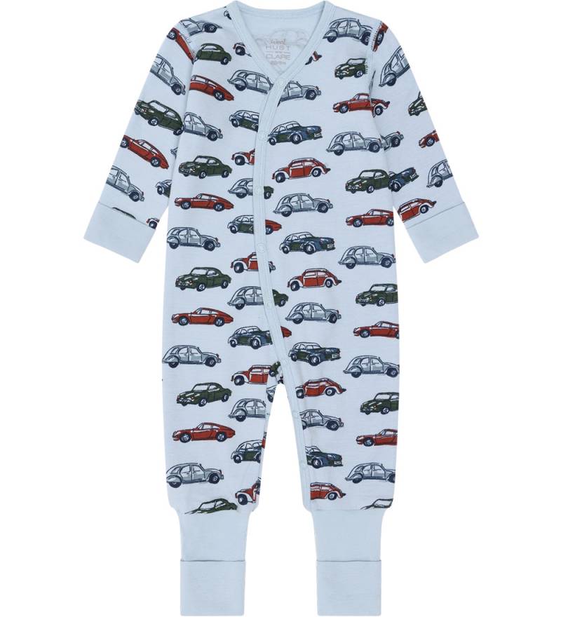 Hust and Claire Schlafanzug - Wolle - HCMobi Cars - Baby Blue - Hust and Claire - 1½ Jahre (86) - Schlafanzüge von Hust and Claire