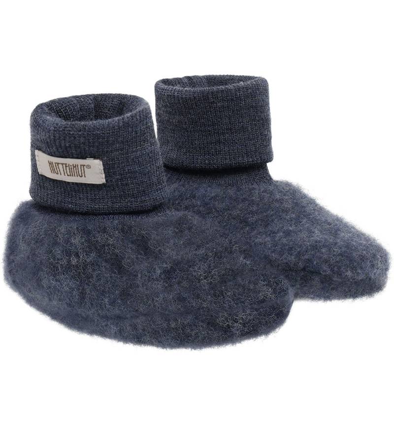 Huttelihut Krabbelschuhe - Wollfleece - Ombré Blue Melange - Huttelihut - 74/80 - Krabbelschuhe Huttelihut Krabbelschuhe - Wollfleece - Ombré Blue Melange - Huttelihut - 74/80 - Krabbelschuhe von Huttelihut