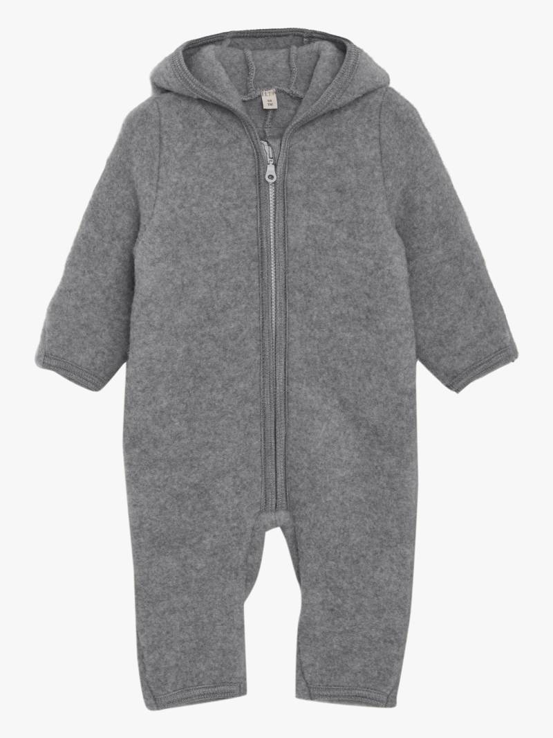 Huttelihut Overall Merinowolle mit Ohren, Medium Grey Melange, 62 von Huttelihut