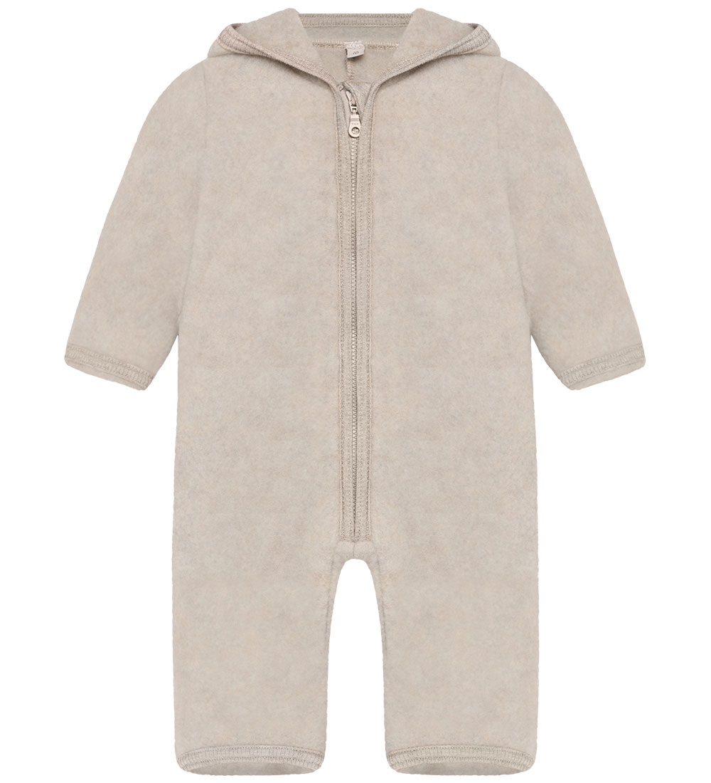 Huttelihut Overall - Wollfleece - Camel Melange m. Ohren - Huttelihut - 74 - Overalls Huttelihut Overall - Wollfleece - Camel Melange m. Ohren - Huttelihut - 74 - Overalls von Huttelihut