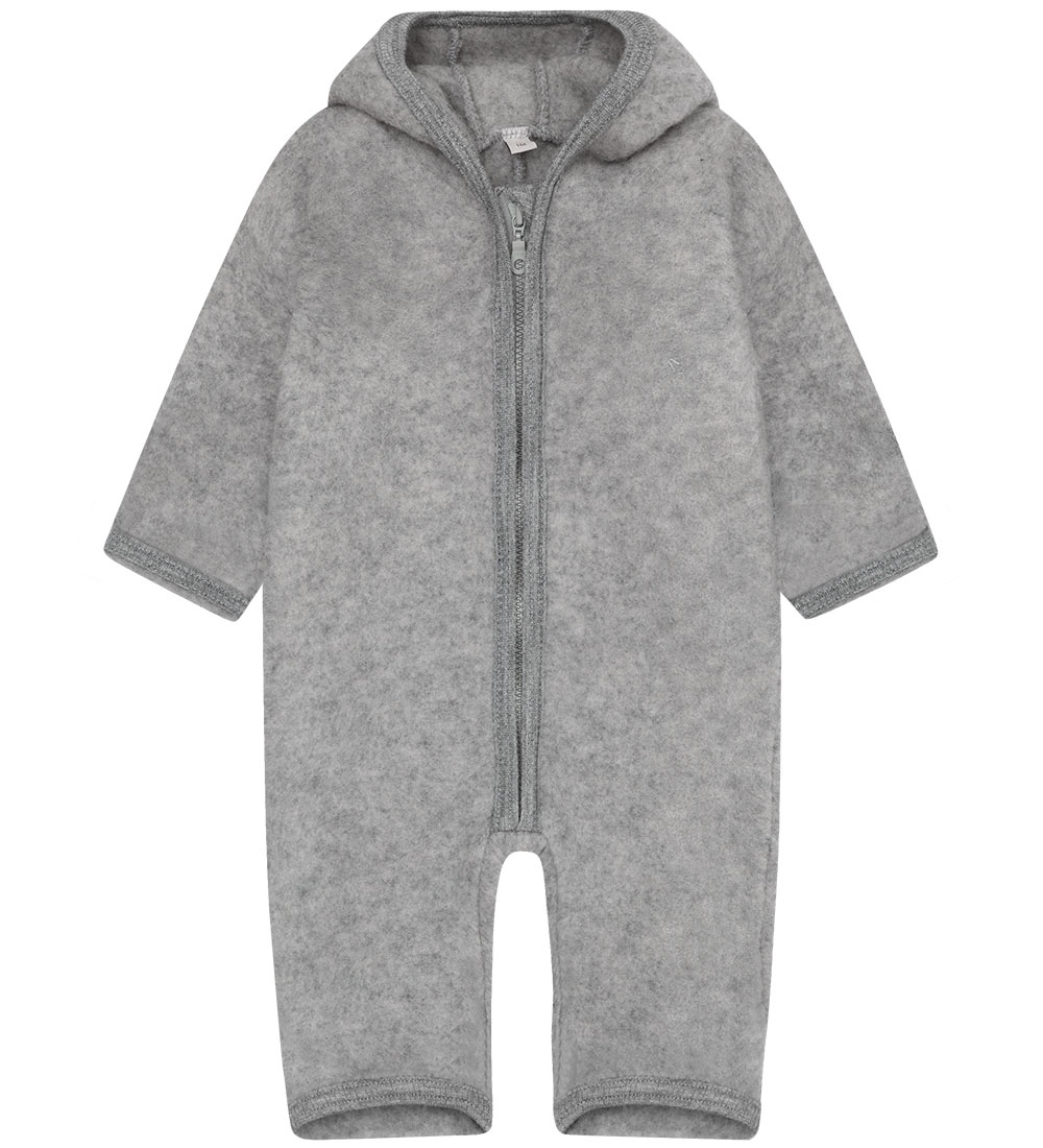 Huttelihut Overall - Wollvlies - Medium+ Grey Melange m. Ohren - Huttelihut - 62 - Overalls Huttelihut Overall - Wollvlies - Medium+ Grey Melange m. Ohren - Huttelihut - 62 - Overalls von Huttelihut