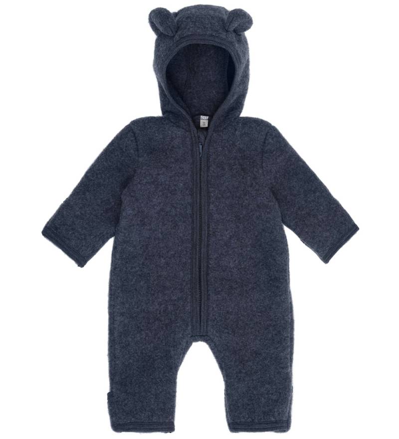 Huttelihut Overall - Wollvlies - Ombré Blue Melange m. Ohren - Huttelihut - 1 Jahr (80) - Overalls von Huttelihut