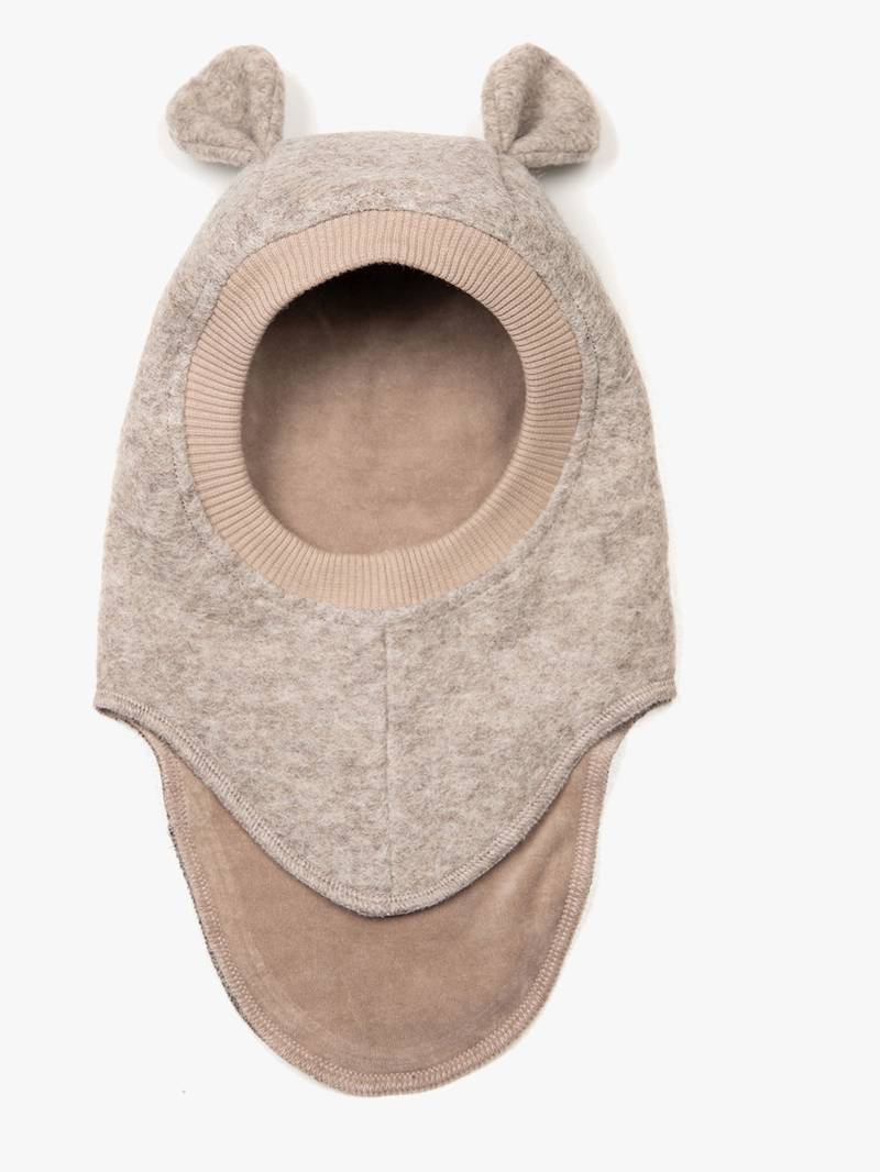 Huttelihut Schlupfmütze Merinowolle mit Ohren, Camel Melange, 50 Huttelihut Schlupfmütze Merinowolle mit Ohren, Camel Melange, 50 von Huttelihut