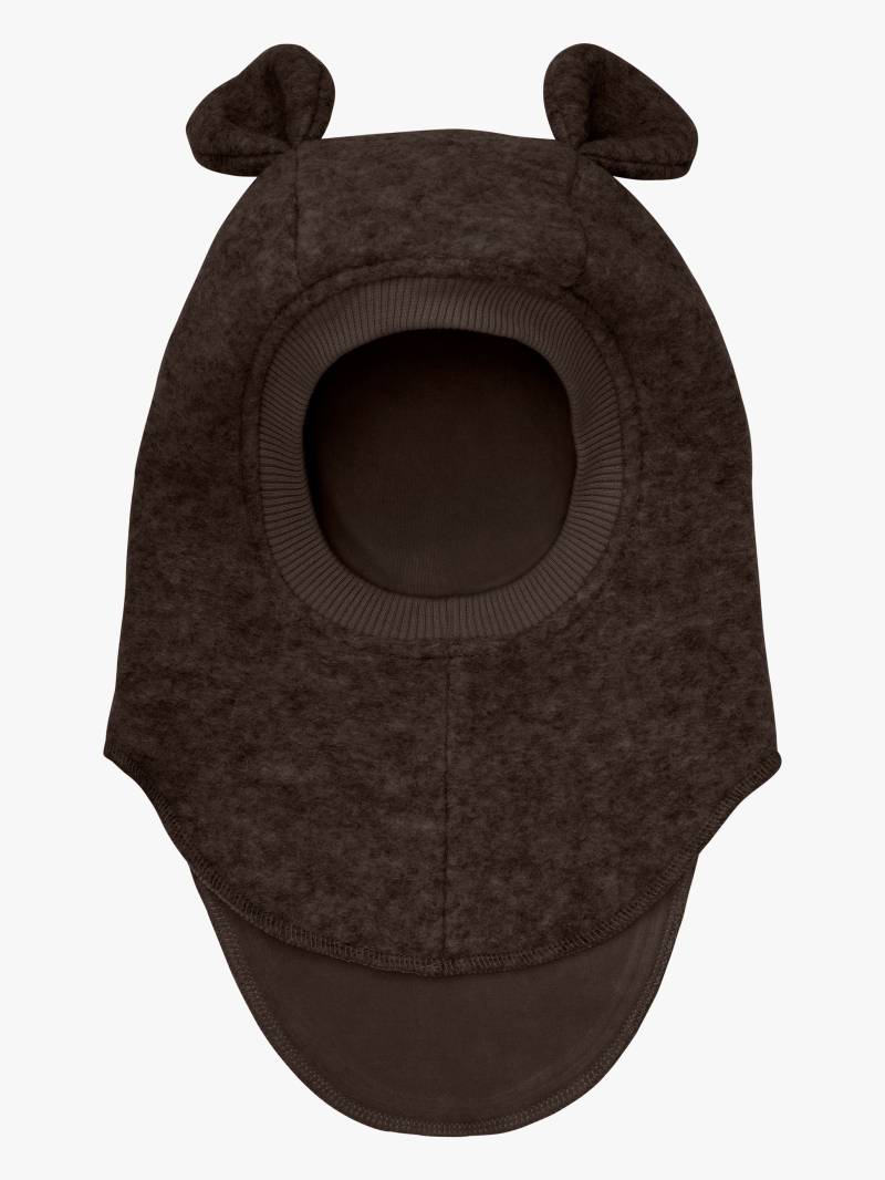 Huttelihut Woll-Schlupfmütze, Dark Brown Melange, 53 von Huttelihut