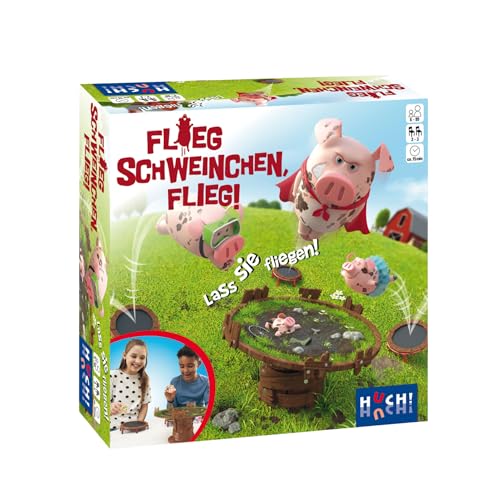 HUCH! | Flieg, Schweinchen, flieg | Aktionsspiele ab 6 Jahre | Familienspiele | lustige Gesellschaftsspiele für Kinder | schnelles Reaktionsspiel | Dauer 15-20 Min. | Für 2-3 Spieler ab 6 Jahren HUCH! | Flieg, Schweinchen, flieg | Aktionsspiele ab 6 Jahre | Familienspiele | lustige Gesellschaftsspiele für Kinder | schnelles Reaktionsspiel | Dauer 15-20 Min. | Für 2-3 Spieler ab 6 Jahren von HUCH!
