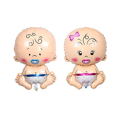 Huture 2 Stück 30"x20" Willkommens Baby Form Folienballon Junge Mädchen Aluminiumballon Party Deko für Hochzeit Ankündigung Einer Schwangerschaft Gender Reveal Babydusche Partyangebot Huture 2 Stück 30"x20" Willkommens Baby Form Folienballon Junge Mädchen Aluminiumballon Party Deko für Hochzeit Ankündigung Einer Schwangerschaft Gender Reveal Babydusche Partyangebot von Huture