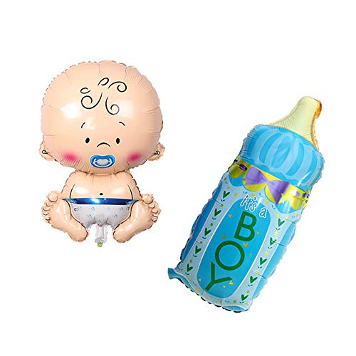 Huture 2 Stück Baby Formballon Baby Junge Folienballon Fläschchen It's a Boy Blau Gender Reveal Ballon Baby Luftballons Taufe Dusche Deko Mylar Ballons Willkommen Babyshower Geburt Party Dekoration Huture 2 Stück Baby Formballon Baby Junge Folienballon Fläschchen It's a Boy Blau Gender Reveal Ballon Baby Luftballons Taufe Dusche Deko Mylar Ballons Willkommen Babyshower Geburt Party Dekoration von Huture