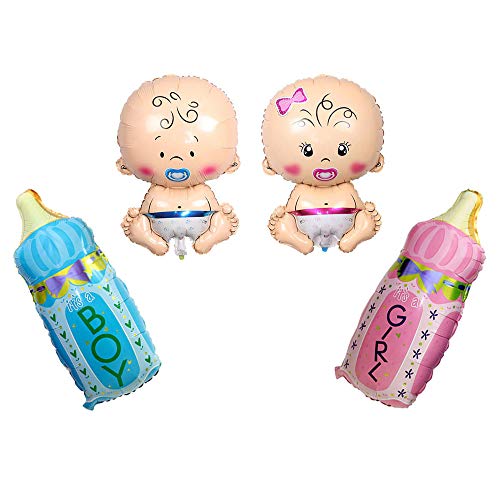 Huture 4 Stück Baby Formballon Baby Mädchen Folienballon Junge Heliumballon Fläschchen Gender Reveal Ballon Baby Luftballon Taufe Dusche Deko Mylar Ballon Willkommen Babyshower Geburt Party Dekoration Huture 4 Stück Baby Formballon Baby Mädchen Folienballon Junge Heliumballon Fläschchen Gender Reveal Ballon Baby Luftballon Taufe Dusche Deko Mylar Ballon Willkommen Babyshower Geburt Party Dekoration von Huture