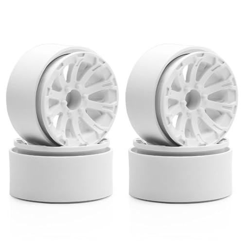 Huudngeje 1,9 Beadlock Wheel Rim 4pcs ABS Kunststoff für 1:10 RC Crawler TRX4 TRX6 AXIAL SCX10 CC01 D90 HUB von Huudngeje