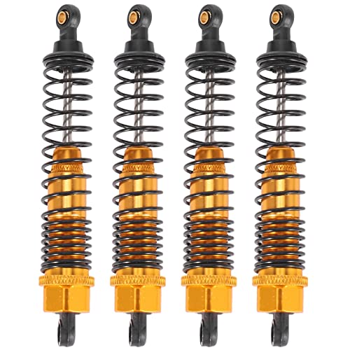 Huudngeje 4 StüCke StoßDäMpfer 108Mm Aluminium Legierung, Vorne Hinten Montierte DäMpfer Federung für 1/10 RC Auto Gelb Huudngeje 4 StüCke StoßDäMpfer 108Mm Aluminium Legierung, Vorne Hinten Montierte DäMpfer Federung für 1/10 RC Auto Gelb von Huudngeje