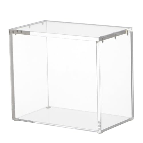 Huudngeje Acryl -Gehäuse Beschützer Klarer Acrylspeicher mit Deckelmagnetverschluss Top -Beladung für Sammlerstücke und Figurenkarte von Huudngeje