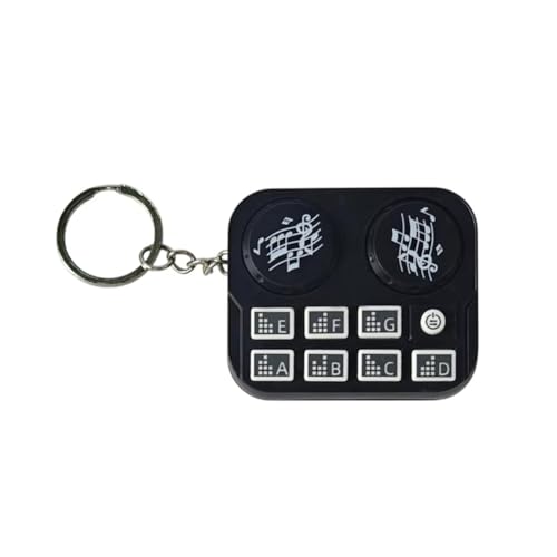 Huudngeje Mini Music DJ Keychain Musical Instrument Sound Button Spielzeug Anhänger Keyring Geschenk von Huudngeje