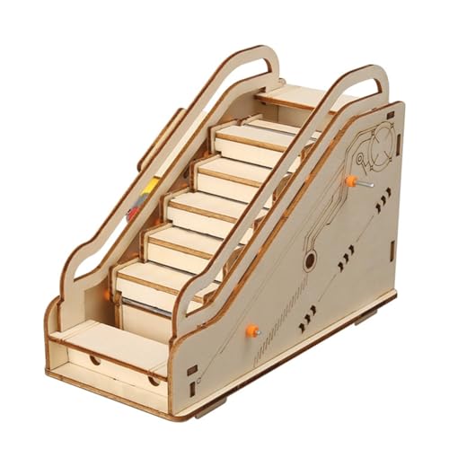 Huudngeje Mini -Rolltreppen Modellwissenschaft DIY Escalator Experiment Model Kit STEM -Projekt für Boy Girl von Huudngeje