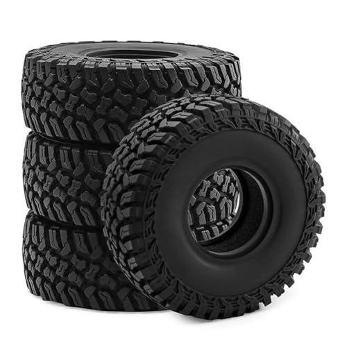 Huudngeje TRX4 AXIAL SCX10 90046 Capra 1,9 "Rad TRYS 4PCS All-Terrain 118 mm für 1:10 RC Rock Crawler Car von Huudngeje