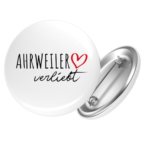 Huuraa Ansteckbutton Ahrweiler verliebt Geschenk Größe 59mm Ahrweiler Accessoire von Huuraa