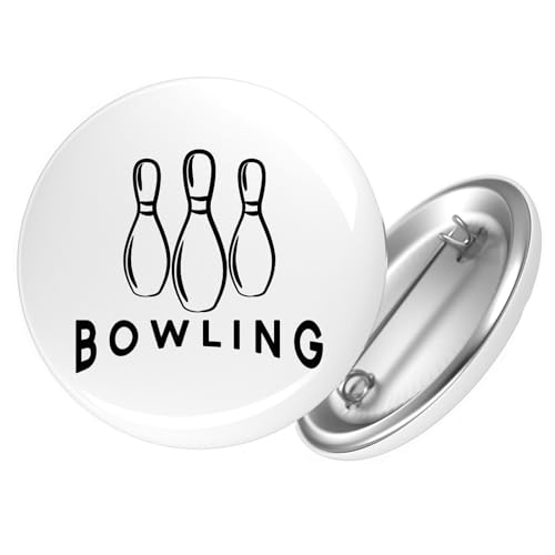 Huuraa Ansteckbutton Bowling Pinns Geschenk Größe 59mm Bowling Accessoire Huuraa Ansteckbutton Bowling Pinns Geschenk Größe 59mm Bowling Accessoire von Huuraa
