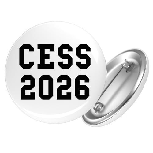 Huuraa Ansteckbutton CESS 2026 Abschluss Belgien (frz.) Geschenk Größe 59mm CESS 2026 Accessoire von Huuraa