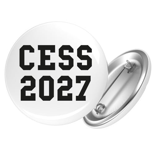 Huuraa Ansteckbutton CESS 2027 Abschluss Belgien (frz.) Geschenk Größe 59mm Anstecker CESS 2027 Accessoire von Huuraa