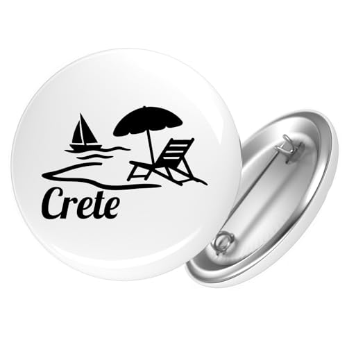 Huuraa Ansteckbutton Crete Griechenland Geschenk Größe 59mm Crete Accessoire Huuraa Ansteckbutton Crete Griechenland Geschenk Größe 59mm Crete Accessoire von Huuraa