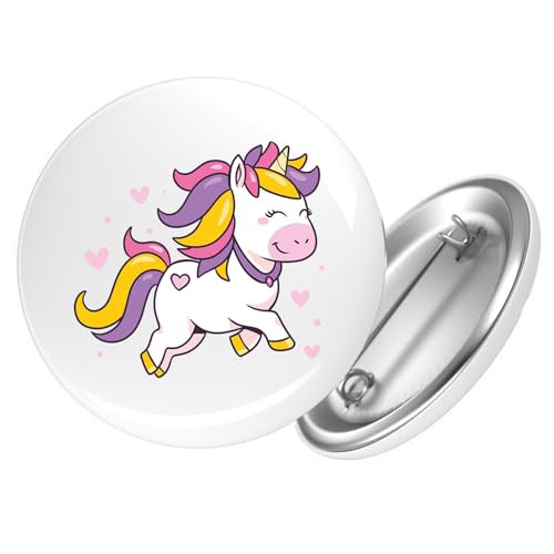 Huuraa Ansteckbutton Einhorn Comic Geschenk Größe 59mm Einhorn Accessoire Huuraa Ansteckbutton Einhorn Comic Geschenk Größe 59mm Einhorn Accessoire von Huuraa