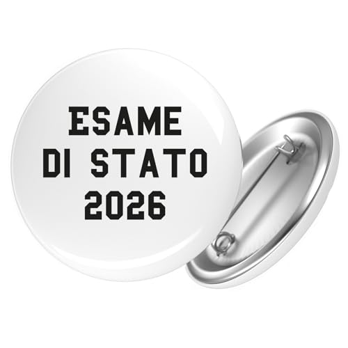 Huuraa Ansteckbutton Esame di Stato 2026 Abschluss Italien Geschenk Größe 59mm Anstecker Esame di Stato 2026 Accessoire Huuraa Ansteckbutton Esame di Stato 2026 Abschluss Italien Geschenk Größe 59mm Anstecker Esame di Stato 2026 Accessoire von Huuraa