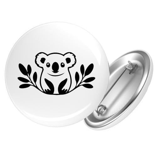 Huuraa Ansteckbutton Koala Silhouette Geschenk Größe 59mm Anstecker Koala Accessoire Huuraa Ansteckbutton Koala Silhouette Geschenk Größe 59mm Anstecker Koala Accessoire von Huuraa