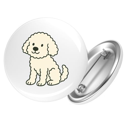 Huuraa Ansteckbutton Maltipoo Comic Malti Geschenk Größe 59mm Maltipoo Accessoire von Huuraa