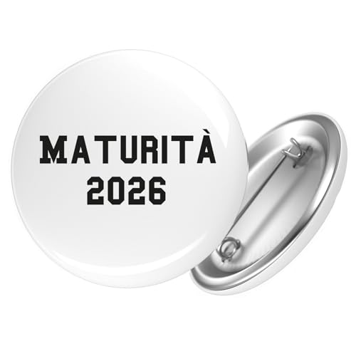 Huuraa Ansteckbutton Maturità 2026 Abschluss Italien Geschenk Größe 59mm Anstecker Maturità 2026 Accessoire Huuraa Ansteckbutton Maturità 2026 Abschluss Italien Geschenk Größe 59mm Anstecker Maturità 2026 Accessoire von Huuraa