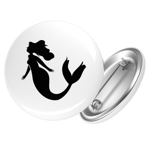 Huuraa Ansteckbutton Meerjungfrau Silhouette Geschenk Größe 59mm Meerjungfrau Accessoire Huuraa Ansteckbutton Meerjungfrau Silhouette Geschenk Größe 59mm Meerjungfrau Accessoire von Huuraa