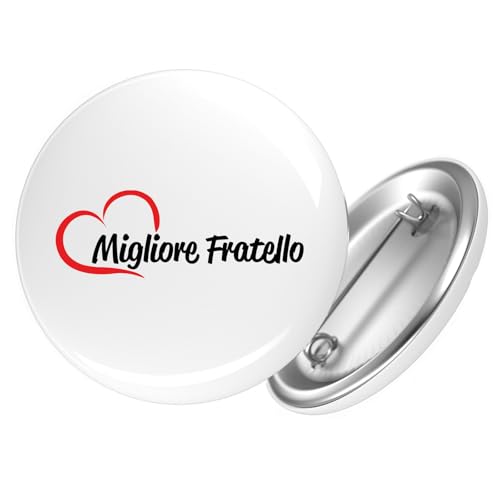 Huuraa Ansteckbutton Migliore Fratello Cuore Geschenk Größe 59mm Migliore Fratello Accessoire Huuraa Ansteckbutton Migliore Fratello Cuore Geschenk Größe 59mm Migliore Fratello Accessoire von Huuraa