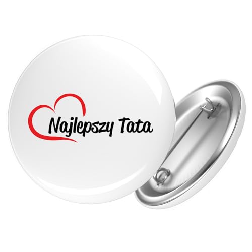 Huuraa Ansteckbutton Najlepszy Tata Serce Geschenk Größe 59mm Najlepszy Tata Accessoire Huuraa Ansteckbutton Najlepszy Tata Serce Geschenk Größe 59mm Najlepszy Tata Accessoire von Huuraa