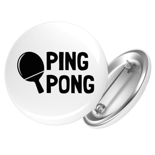 Huuraa Ansteckbutton Ping Pong Tischtennis Geschenk Größe 59mm Ping Pong Accessoire Huuraa Ansteckbutton Ping Pong Tischtennis Geschenk Größe 59mm Ping Pong Accessoire von Huuraa