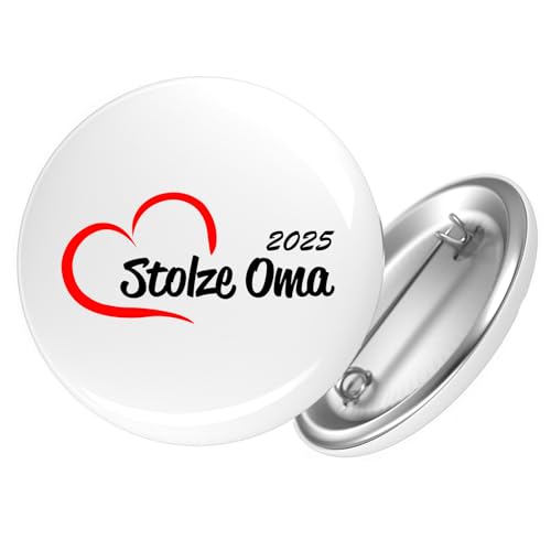 Huuraa Ansteckbutton Stolze Oma 2025 Herz Geschenk Größe 59mm Stolze Oma Accessoire Huuraa Ansteckbutton Stolze Oma 2025 Herz Geschenk Größe 59mm Stolze Oma Accessoire von Huuraa